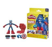 Set de Plastilina Play-Doh Marvel Capitán América Escudo Estampador