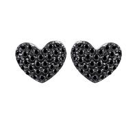 Set de plata esterlina de accesorios collar de corazón de 3 piezas para mujeres, collar exquisito del corazón del corazón de diablo - collar de palcón de circón, collar de corazón para el cumpleaños