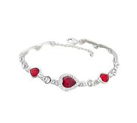 Set de plata esterlina de accesorios collar de corazón de 3 piezas para mujeres, collar exquisito del corazón del corazón de diablo - collar de palcón de circón, collar de corazón para el cumpleaños