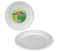 Set de Platos Best Products Green Caña de Azúcar Ø 25 cm Biodegradable Desechables 25 Unidades - Marca: Best Products Green - EAN: 8424345103509