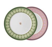 Set de platos Signum, Porcelana, Mediano, Multicolor OS