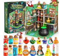 Set de Poción de Hada con Casita, 20 Mezclas de Pociones Mágicas con Piedras de la Suerte, Regalo de Cumpleaños Creativo Juguete Manual para Niños de 6+ Años