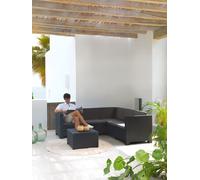 Set jardín oasis con sofá rinconera 5 plazas y mesa de centro
