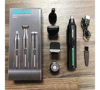 Set de Profesional 5 en 1, Recortadora Recargable USB para de Nariz y Orejas, Afeitadora de Barba y Cejas, Cortapelos Corporal, Equipo de Cuidado Personal para Hombre - para Él