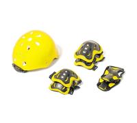 Set de protección para niños con Casco Atlas - Kit Completo con Rodilleras, Coderas y muñequeras - Casco Infantil Ajustable, cómodo y Resistente - Ideal para Bicicleta, Patinete, monopatín o Patines