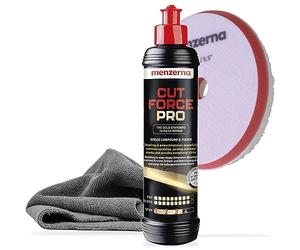 Set de pulido automotriz Menzerna Cut Force Pro 250ml 3en1 | Pulidor todo en uno para eliminar arañazos | Pasta de pulido profesional One Step, pasta abrasiva | para todos los tipos de pintura +