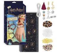 Set de pulseras DIY Harry Potter | Kit creativo con cuentas, elásticos y colgantes mágicos de las casas de Hogwarts | Diseña +15 pulseras con estilo mágico