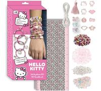 ARTESANÍA CERDÁ Kit pulseras DIY Hello Kitty (Sanrio) – 1000+ piezas, cuentas, charms y elásticos