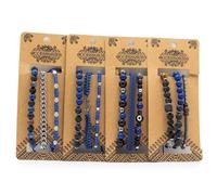 Set de Pulseras para Hombre - Med Set Blues