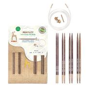 Set de Puntas de Tejer Intercambiables Pony Perfect Just Jute 14 cm - 1 pieza
