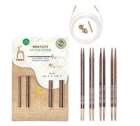 Set de Puntas de Tejer Intercambiables Pony Perfect Just Jute 14 cm - 1 pieza
