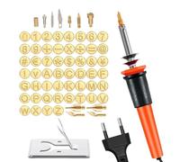 Set De Puntas Para Pirograbado 26 Letras, , Estable, Puntas Para Tallar