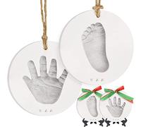 Set De Recuerdo De Adorno Para Bebé - Adorno Con Estampado De Bebé Para Recién - Set Arte Para Guardería De Bebé (Silver Paint)