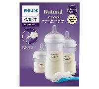 Philips AVENT Natural Response SCD837/12 Pack 3 biberones y cepillo