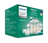 Set de regalo Avent Natural Response con 5 biberones de vidrio