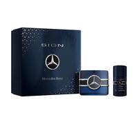 Set de regalo con el logo de Mercedes-Benz para hombre - Set de 2 piezas - Eau de Parfum Spray de 100 ml - Desodorante corporal en barra de 75 ml
