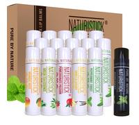 Set de regalo de 16 b lsamos labiales de Naturistick. Aromas variados. Ingredientes 100 % naturales. Los mejores b lsamos labiales de cera de abe