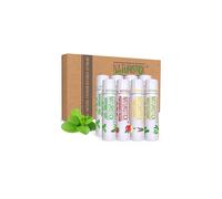 Set de regalo de 8 b lsamos labiales de Naturistick. Sabores variados. Ingredientes 100 % naturales. Los mejores b lsamos labiales de cera de abe