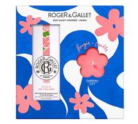 Set de regalo de agua aromática beneficiosa Fig Blossom de Roger & Gallet y su vela perfumada