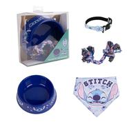 Set de Regalo de Bienvenida para Perros Stitch Azul 21,0 x 21,0 x 8,8 cm Perro
