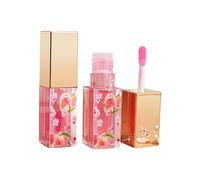 Set de regalo de esmalte de uñas Peach Clear Color Changing PH Set de brillo de labios tintado para mujeres y niñas, Lip Oil Gloss Balm Tint Stain Glaze Pack Pintalabios 2,5 ml Calendario Navidad