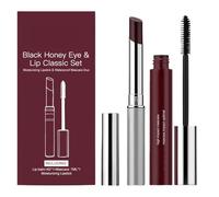 Set De Regalo De Maquillaje: Máscara De Pestañas De 7 Ml Y Barra De Labios De 4 G | Cosméticos De Maquillaje De Belleza | Máscara De Pestañas Combo De Brillo De Labios Para Niñas, Mujeres, Novias, Her