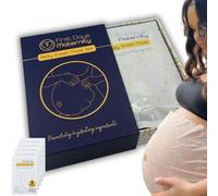 Set de regalo de mascarillas hidratantes para el vientre - Contiene ácido hialurónico y ceramida - Mascarilla esencial para el embarazo - Vegana, 100% algodón - para futuras mamás