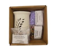 Set de regalo de Pascua - Varillas de incienso de rama de la paz, 3 x 20 g de incienso - Mezcla bizantina de Pascua, pontifical y Santa Cena - Con disco de metal y colador - Caja de regalo de alta