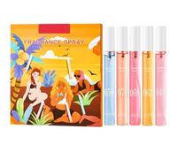 Set de regalo de perfume premium para mujer, mini fragancias para mujer, con dulce aroma floral y fruta, ideal para viajes, regalos para ella, Navidad, cumpleaños, San Valentín