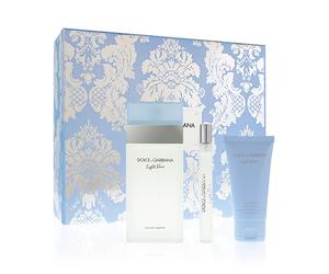 Set de regalo Dolce & Gabbana Light Blue para mujeres agua de tocador 100 ml + crema corporal 50 ml + agua de tocador 10 ml