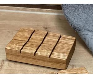 Set de regalo jabonera + jabón manteca de karité naranja