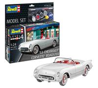 Set de regalo modelo Revell Chevrolet Corvette Roadster 1:24 del año 53