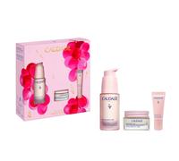 Set de regalo navideo Caudalie Resveratrol-Lift Lift & Firm Essentials para el cuidado de la piel con suero Resveratrol-Lift de tamao completo