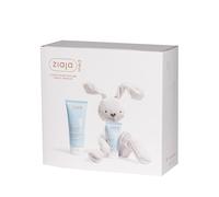 Set de Regalo para Bebé, 5 Productos Dermocosméticos con Peluche de Conejo, Cosmética Hipoalergénica para Bebé, Canastilla para Recién Nacidos de ZIAJA MED