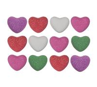 Set de regalo para bombas de baño, perlas de baño, aditivos de baño con aceites esenciales para mujeres, novias, madres, niños, regalo para cumpleaños, Navidad, Día de la Madre (12 x 150 g, corazón