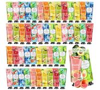 Set de regalo para mujer, mini crema de manos con sabor a fruta natural, crema hidratante diaria para manos ásperas y secas en invierno, loción de manos de tamaño de viaje, juegos de regalo en