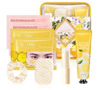 Set de regalo Skincare de 11 piezas para mujer - Formato viaje: loción corporal, crema de manos, bálsamo labial, gel de ducha, vaporizador de fragancia y cuidado facial