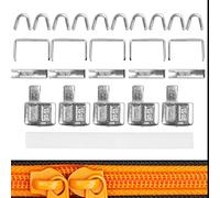 Set de Reparación de Cremallera para Tamaño #8, Piezas Finales para la Parte Superior e Inferior, Paquete de 5, Accesorios de Reemplazo para Cremalleras NYLON, para Chaqueta, Mochila, Sudadera