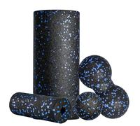 Set de Rodillo de Fascia Blackroll con Rodillo de Espuma y Pelota de Fascia, Mini Rodillo de Fascia y Duo Ball para Yoga y Entrenamiento Muscular de la Fascia Blue
