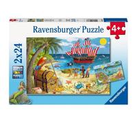 Set de Rompecabezas Ravensburger Kids 24 Piezas Piratas y Sirenas + 2 Pósters