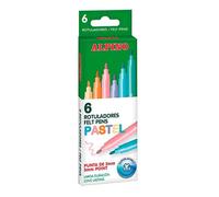 Set de rotuladores Alpino Estuche 6 colores pastel súper lavables