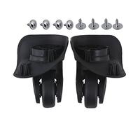 Set de ruedecillas universales para equipaje ligeras (derecha e izquierda), color negro, paquete de 2 unidades, de 9,1 x 9,7 x 4,9 cm, de BQLZR