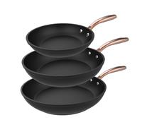 Set de sartenes 20-24-28 cm de aluminio forjado con revestimiento anti