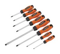 Set De Screwdriver Sealey 8 Piezas Hi-Vis Naranja HV003