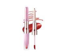 Set de seis colores de doble acabado para labios, barra de labios líquida brillante, barra de labios de larga duración, set de maquillaje (02)