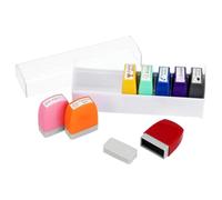 Set de Sellos de Elogio para Maestros 8 Piezas, ABS | Decoración Educativa y Manualidades, para Tareas y Cuadernos, Motivación Infantil, Uso en Clase