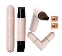 Set de sellos delineadores de doble punta, negro/marrón, lápiz delineador en gel de doble punta, diseño para ojo izquierdo y derecho, a prueba de manchas, perfecto para principiantes