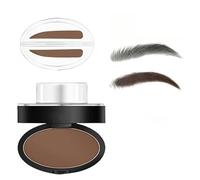 Set de sellos para cejas - Impermeable y resistente al sudor, herramienta fácil para definir las cejas para mujeres, crea cejas de aspecto natural (Straight-Light brown)