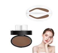 Set de sellos, Set de sellos para cejas a prueba de agua, Herramienta para definir cejas ideal para principiantes, No se corre, Crea una forma natural de (Marrón claro-a)