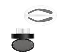 Set de sellos, Set de sellos para cejas a prueba de agua, Herramienta para definir cejas ideal para principiantes, No se corre, Crea una forma natural de (Gris-a)